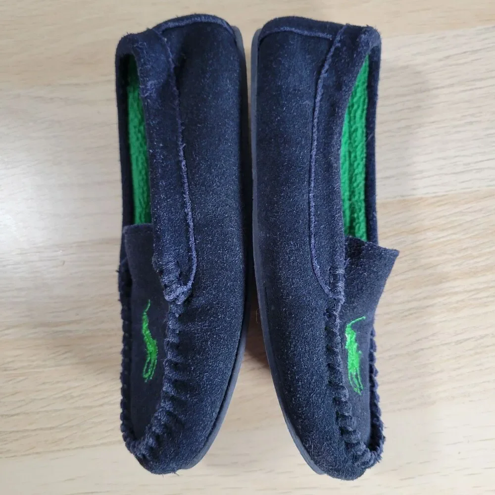 Polo Ralph Lauren Suede Size 13 Pony Moccasin Toddler Desmond Moc Logo Shoe Navy